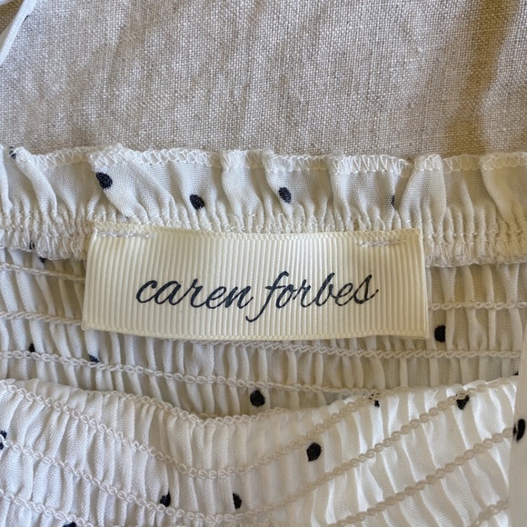 ruched polka dot crop top - Picture 4 of 4